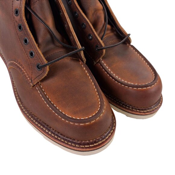 Red Wing 1907 Classic Moc 6-Inch Boots 8.5 D Copper Rough & Tough Made In USA - Picture 7 of 12